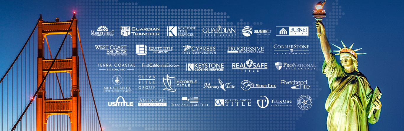 TRG Coast to Coast image TRG family of companies located on U.S map